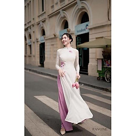 Siêu phẩm áo dài cao cấp thêu lắc tay nổi bật bán lẻ rẻ như buôn hàng tận xưởng nhẹ nhàng bay tà hàng thiết kế giá rẻ