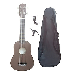 Đàn Ukulele Soprano Woim 35A15 tặng kèm bao vải, capo nâng tông và máy lên dây điện tử