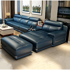 Sofa da góc L cao cấp Juno Sofa HDCT-05