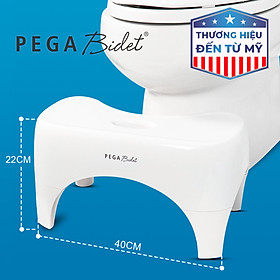 Ghế kê chân toilet PEGA Bidet SS-H22, hỗ trợ đi vệ sinh dễ dàng và thoải mái chống táo bón, làm từ nhựa y tế, ưa chuộng tại Mỹ