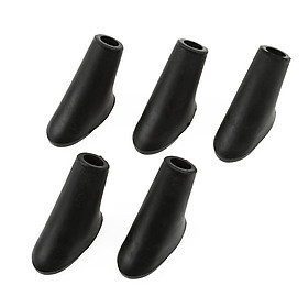 5Pcs Alpenstock Rubber Head Cover Case Pad Protector for Hiking Trekking Pole Pin