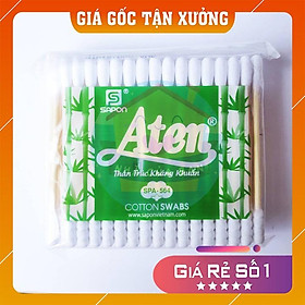 Tăm bông thân gỗ ngoáy ráy tai Aten chất lượng cao