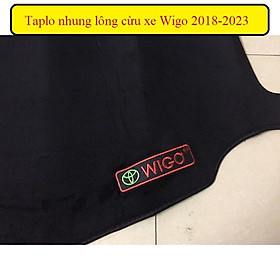 Thảm taplo nhung lông cừu xe Wigo 2018-2023 có chống trượt