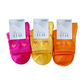 Combo tiết kiệm 3 đôi tất bé gái 4-5 tuổi Basic ELLE EBK01