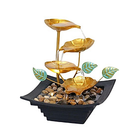 4 Tier Tabletop Water Fountain for Desktop Patio Tabletop Feng Shui Ornament