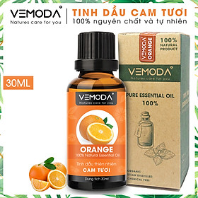 Tinh dầu Cam tươi cao cấp. Orange Essential Oil 30ML. Tinh dầu xông phòng giúp khử mùi, kháng khuẩn, thanh lọc không khí, xua đuổi côn trùng, chăm sóc da. Tinh dầu thơm phòng cao cấp Vemoda