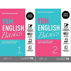 YBM English Basic 1 + 2: Tài Liệu Tự Học TOEIC Hiệ Quả Dành Cho Người Mới Bắt Đầu (Bộ 2 Tập)