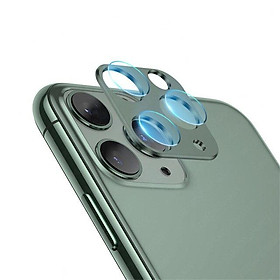 Green - Bộ miếng dán kính cường lực & khung viền bảo vệ Camera cho iPhone 11 Pro / 11 Pro Max hiệu Coteetci (độ cứng 9H, chống trầy, chống chụi & vân tay, bảo vệ toàn diện) - Hàng nhập khẩu