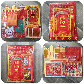 Mua Bộ giấy cúng TẾT (xếp sẳn)  (Mùng 1 Mùng 2   Mùng 3) - loại đẹp