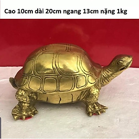 Tượng rùa bằng đồng trọng lượng 1kg MS420