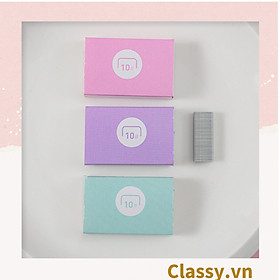 Ghim bấm giấy mini Classy cỡ nhỏ 3.9x1.6x2.7CM, nhiều màu đa dạng có thể dùng làm móc khóa PK1216