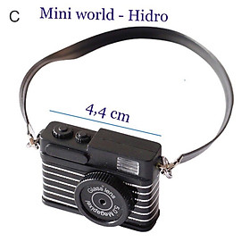 Máy chụp hình mini có đèn và nhạc. Mô hình máy chụp hình cho búp bê