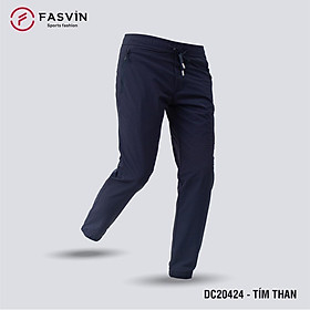 Quần Jogger Nam Thể Thao Fasvin Bo Gấu Dáng Đẹp Vải Gió Co Giãn Tiện Dụng Đũi Chơi Hay Mặc Nhà DC20424.HN