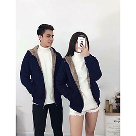 Áo khoác nỉ lót lông nam nữ có 4 màu TN