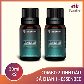 Combo 2 chai Tinh dầu thiên nhiên Sả Chanh Essenbee 30ml chai