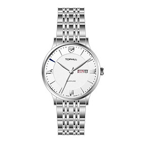 ĐỒNG HỒ TOPHILL TA050G.S1692 Dây và vỏ thép 316L, máy pin, kính sapphire