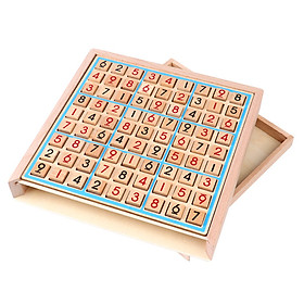 Folding Sudoku Chess Table Game Toy Early Educational Family Party Toy Wooden Chess Children Game Intelligence