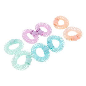 8 Cái Nữ Co Giãn Tự Làm Xoăn Cuộn Dây Tạo Kiểu Tóc Con Lăn Ống Uốn Tóc Curler Tự Làm Dụng Cụ