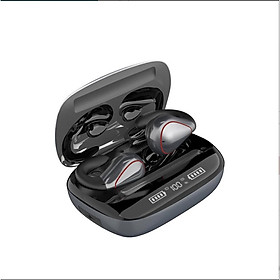 Tai nghe nhét tai bluetooth không dây 5.0 hộp đựng tự động nạp sạc TWS T20 (Black Silver)