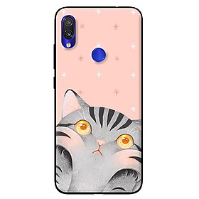 Ốp in cho Xiaomi Redmi Note 7 Mèo Hồng - Hàng chính hãng