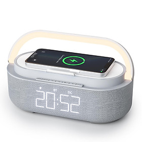 Bộ sạc nhanh không dây Loa Bluetooth Đèn ngủ RGB Điều khiển thông minh Đồng hồ báo thức kỹ thuật số Phòng ngủ cho trẻ em Màu sắc: S29-G