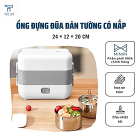 Mua Hộp Cơm Cắm Điện Đời Mới Chính Hãng MINIIN  Hâm Nóng  Giữ Nhiệt  Nấu Chín Cơm Và Thức Ăn  2 Tầng Nhỏ Gọn  4 Bát Innox Không Gỉ  Tặng Kèm Bộ Đũa Và Thìa  Đa Chức Năng  Dễ Dàng Vệ Sinh