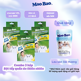 Combo 03 hộp Bột Tẩy Quần Áo Thiên Nhiên Baking Soda (12g x 5 gói)