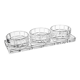 Set gia vị 4 món Godinger Dublin Radius Relish Hàng chính hãng