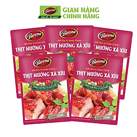 Combo 5 gói Gia Vị Thịt Nướng Xá Xíu Barona 80g tươi ngon chuẩn vị không cần nêm nếm