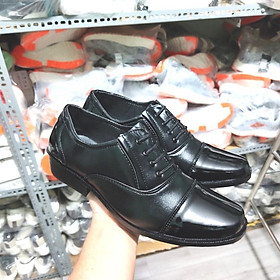 Giày Tây Nam Công Sở Kiểu Dáng Giả Cột Dây Mũi Bóng