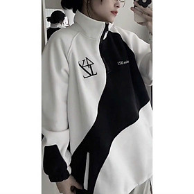 [sẵn] Áo Khoác Polo Tanazi Dài Tay Form Rộng Unisex Vải Nỉ Dây Rút Chữ In Collection 2 Màu (ảnh thật tại shop)