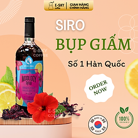 Siro Bụp Giấm Pomona Hibiscus Syrup Nguyên Liệu Pha Chế Hàn Quốc Chai Thủy