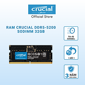 Mua Ram Laptop Crucial DDR5 32GB Bus 5200 - CT32G52C42S5 - Hàng chính hãng