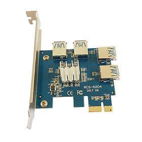 PCI-E 1 to 4  Slot 1x to 16x USB 3.0 Extender  Expansion