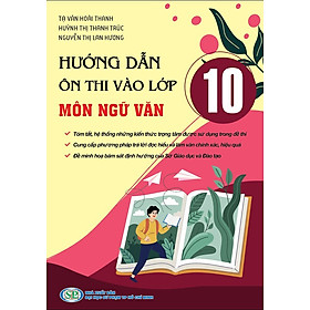 Sách Hướng dẫn Ôn thi vào lớp 10 môn Ngữ Văn