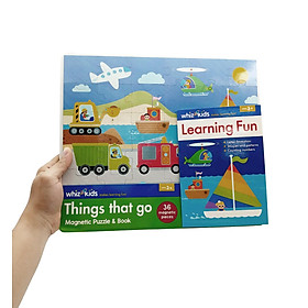 Whiz Kids Magnetic Puzzle And Book - Things That Go