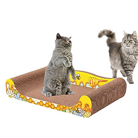 Corrugated Scratch Pads Scratching Lounge Bed Scratching Toy, Sofa Cat Scratcher Cat Scratcher Cardboard for Furniture Protection Scratching