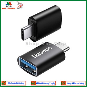 Đầu chuyển OTG Type C to USB 3.1 tốc độ cao Baseus Ingenuity Series Mini OTG Gen2 (Type-C to USB-A 3.1 Full Size, 10Gbps High speed OTG for Laptop/ Macbook/ iPad/Tablet/ Smartphone)- Hàng chính hãng