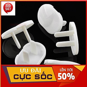 Combo 10 bịt ổ điện 2 chân, 3 chân lộn xộn bằng nhựa cao cấp