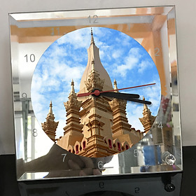 Mua Đồng hồ thủy tinh vuông 20x20 in hình Buddhism - đạo phật (9) . Đồng hồ thủy tinh để bàn trang trí đẹp chủ đề tôn giáo