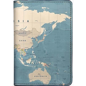 Bao Da Hộ Chiếu / PASSPORT Mika V-008-004-P (19 x 14 cm) - Xanh