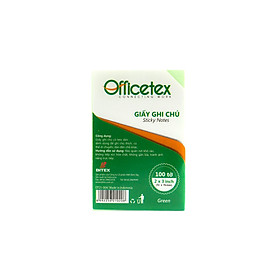 Bộ 5 Giấy ghi chú 3x2 OT21-004 màu xanh lá