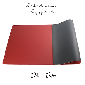 Mua Thảm Da 2 Mặt 2 Mầu Chống Trơn Trải Bàn Làm Việc Deskpad May Bo Viền Mềm Mịn Chống nước