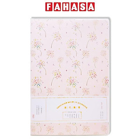 Sổ Bìa Nhựa A5 - Kẻ Ngang - 240 Trang 80gsm - Depai A5-84-24 - Màu Hồng Nhạt