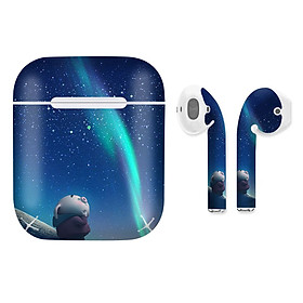 Mua Miếng dán skin chống bẩn cho tai nghe AirPods in hình Heo con dễ thương - HEO2k19 - 149 (bản không dây 1 và 2)