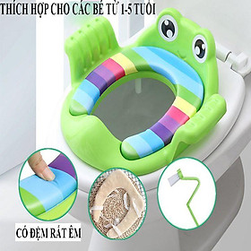 Mua Bệ ngồi nhu nhỏ bồn cầu hình ếch ngộ nghĩnh cho bé