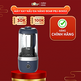 Máy Xay Nấu Đa Năng Bear 1,5L Chống Ồn Cao Cấp, Làm Sữa Hạt, Sinh Tố Tiện Lợi PBJ-B06S2 - Hàng chính hãng