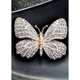 Cài áo thời trang bướm đính đá (GC45)