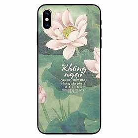 Ốp lưng in cho Iphone Xs Max Mẫu Không Ngại Yêu