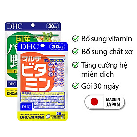 Combo Tăng cường hệ miễn dịch ( Viên uống DHC Nhật Bản Rau củ + Vitamin tổng hợp) Thực phẩm chức năng gói 30 ngày JN-DHC-CB10